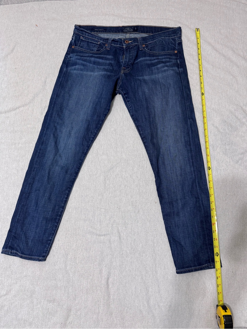 Lucky Brand Women's Straight Leg Jeans - Dark Blue Wash